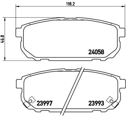 Brembo Гальмівні колодки, комплект – ціна 1477 UAH