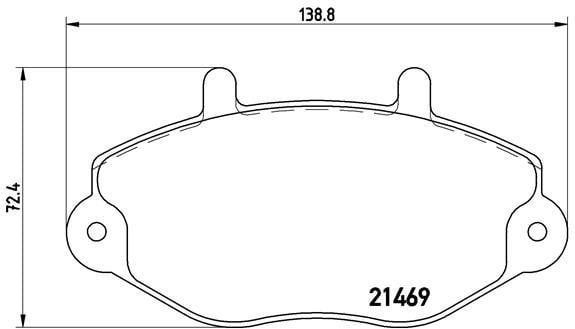 Купить Brembo P24033 – отличная цена на EXIST.UA!