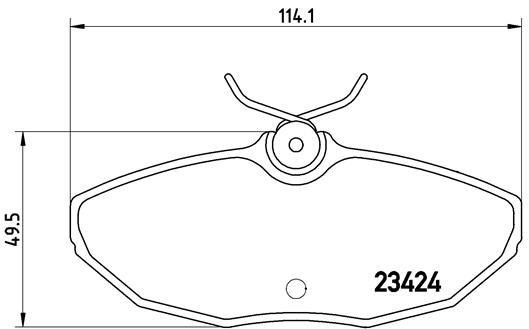 Тормозные колодки дисковые, комплект Brembo P 36 013