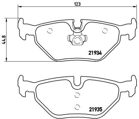 Тормозные колодки дисковые, комплект Brembo P 71 006