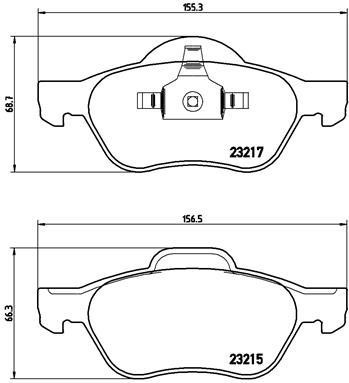 Тормозные колодки дисковые BREMBO XTRA, комплект Brembo P 68 048X
