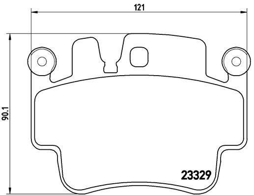 Тормозные колодки дисковые, комплект Brembo P 65 009