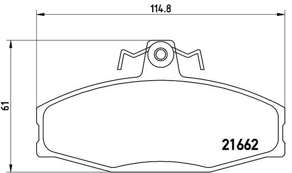 Тормозные колодки дисковые, комплект Brembo P 85 022