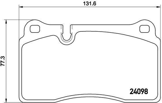 Тормозные колодки дисковые, комплект Brembo P 85 116