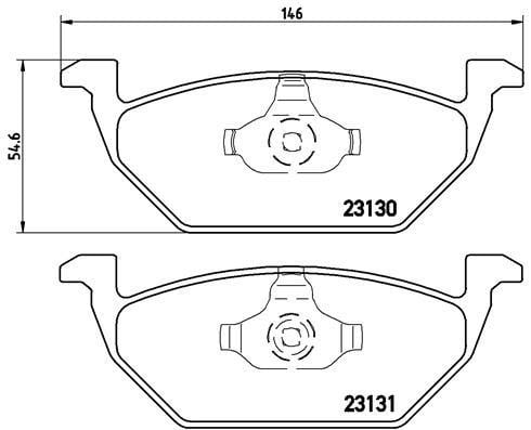 Тормозные колодки дисковые BREMBO XTRA, комплект Brembo P 85 041X