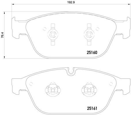 Купити Brembo P85128 – суперціна на EXIST.UA!
