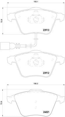 Тормозные колодки дисковые BREMBO XTRA, комплект Brembo P 85 129X