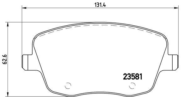 Тормозные колодки дисковые BREMBO XTRA, комплект Brembo P 85 057X