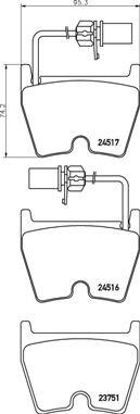 Купить Brembo P85132 – отличная цена на EXIST.UA!