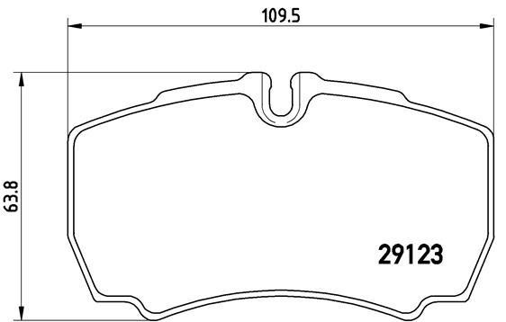 Тормозные колодки дисковые, комплект Brembo P A6 023