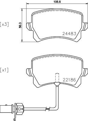 Купить Brembo P 85 142 по низкой цене в Украине!