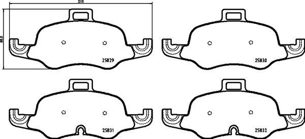 Купить Brembo P85160X – отличная цена на EXIST.UA!