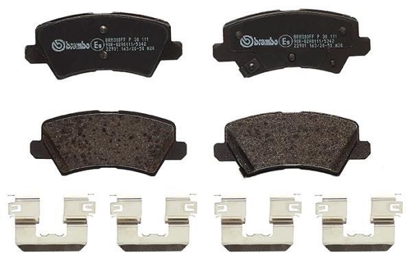 P30111 Brembo Тормозные колодки дисковые, комплект
