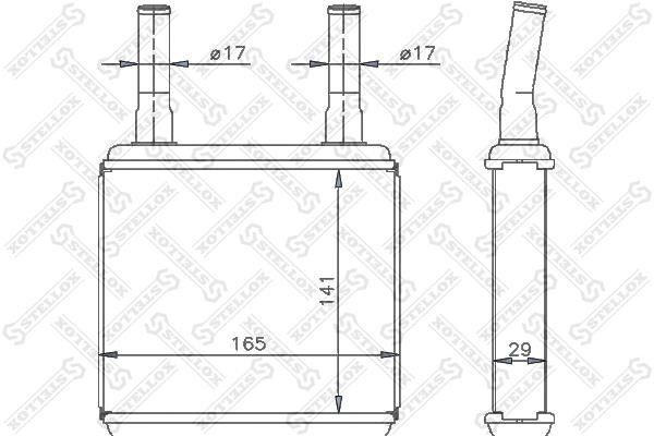Stellox 10-35113-SX Радіатор опалювача салону 1035113SX: Купити в Україні - Добра ціна на EXIST.UA!