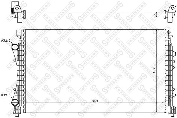 Stellox 10-26180-SX Радіатор охолодження двигуна 1026180SX: Купити в Україні - Добра ціна на EXIST.UA!