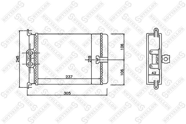 Stellox 10-35171-SX Радіатор опалювача салону 1035171SX: Купити в Україні - Добра ціна на EXIST.UA!