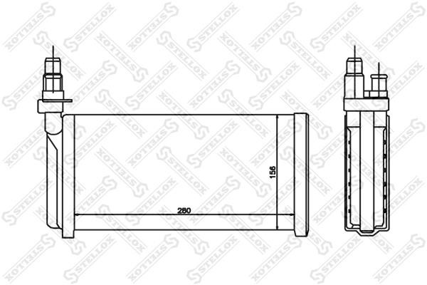 Stellox 10-35052-SX Радіатор опалювача салону 1035052SX: Купити в Україні - Добра ціна на EXIST.UA!