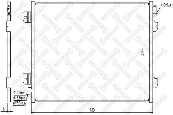 Stellox 10-45149-SX Радіатор кондиціонера (Конденсатор) 1045149SX: Купити в Україні - Добра ціна на EXIST.UA!