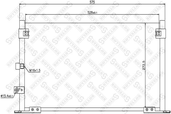 Stellox 10-45155-SX Радіатор кондиціонера (Конденсатор) 1045155SX: Купити в Україні - Добра ціна на EXIST.UA!