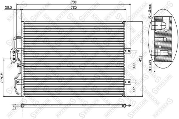 Stellox 10-45301-SX Радіатор кондиціонера (Конденсатор) 1045301SX: Купити в Україні - Добра ціна на EXIST.UA!