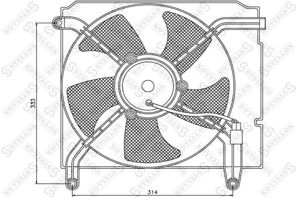 Stellox 29-99251-SX Вентилятор радіатора охолодження 2999251SX: Купити в Україні - Добра ціна на EXIST.UA!