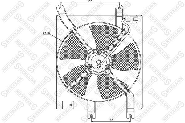 Stellox 29-99252-SX Вентилятор радіатора охолодження 2999252SX: Купити в Україні - Добра ціна на EXIST.UA!
