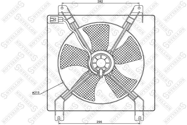 Stellox 29-99255-SX Вентилятор радіатора охолодження 2999255SX: Купити в Україні - Добра ціна на EXIST.UA!