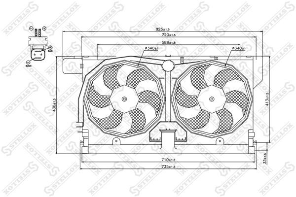 Stellox 29-99279-SX Вентилятор радіатора охолодження 2999279SX: Купити в Україні - Добра ціна на EXIST.UA!