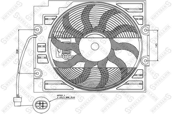 Stellox 29-99332-SX Вентилятор радіатора охолодження 2999332SX: Купити в Україні - Добра ціна на EXIST.UA!