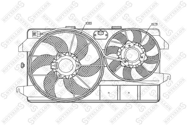 Stellox 29-99440-SX Вентилятор радіатора охолодження 2999440SX: Купити в Україні - Добра ціна на EXIST.UA!