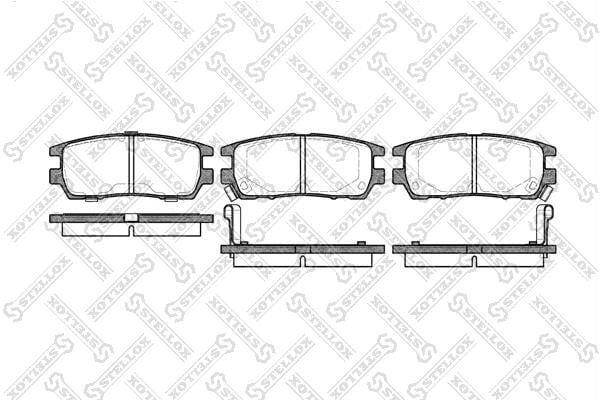 Stellox 416 002B-SX Гальмівні колодки, комплект 416002BSX: Купити в Україні - Добра ціна на EXIST.UA!