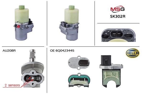 MSG SK302R-ARCH Насос гідропідсилювача керма SK302RARCH: Купити в Україні - Добра ціна на EXIST.UA!