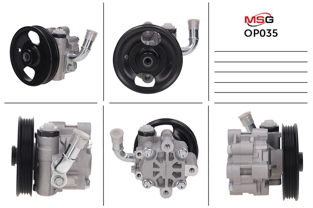 MSG OP035 Насос гідропідсилювача керма OP035: Купити в Україні - Добра ціна на EXIST.UA!