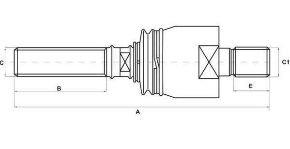 Тяга рулевая S-TR STR-11A108