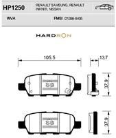 Sangsin HP1250 Гальмівні колодки задні, комплект HP1250: Купити в Україні - Добра ціна на EXIST.UA!