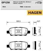 Sangsin GP1250 Гальмівні колодки задні, комплект GP1250: Приваблива ціна - Купити в Україні на EXIST.UA!