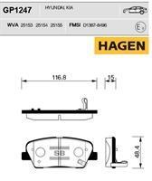 Sangsin GP1247 Гальмівні колодки задні, комплект GP1247: Купити в Україні - Добра ціна на EXIST.UA!