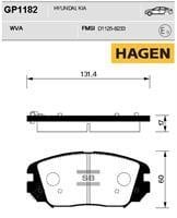 Sangsin GP1182 Гальмівні колодки передні, комплект GP1182: Купити в Україні - Добра ціна на EXIST.UA!