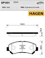 Sangsin GP1451 Гальмівні колодки передні, комплект GP1451: Купити в Україні - Добра ціна на EXIST.UA!