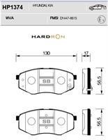 Sangsin HP1374 Гальмівні колодки передні, комплект HP1374: Купити в Україні - Добра ціна на EXIST.UA!