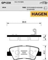 Sangsin GP1239 Гальмівні колодки задні, комплект GP1239: Купити в Україні - Добра ціна на EXIST.UA!