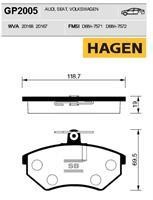 Sangsin GP2005 Гальмівні колодки передні, комплект GP2005: Купити в Україні - Добра ціна на EXIST.UA!