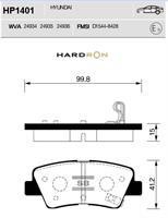 Sangsin HP1401 Гальмівні колодки задні, комплект HP1401: Купити в Україні - Добра ціна на EXIST.UA!
