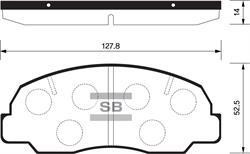 Sangsin SP1417 Гальмівні колодки передні, комплект SP1417: Купити в Україні - Добра ціна на EXIST.UA!