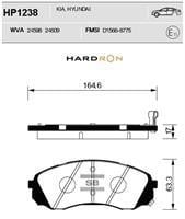 Sangsin HP1238 Гальмівні колодки передні, комплект HP1238: Купити в Україні - Добра ціна на EXIST.UA!