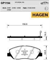 Sangsin GP1194 Гальмівні колодки передні, комплект GP1194: Купити в Україні - Добра ціна на EXIST.UA!