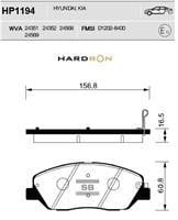 Sangsin HP1194 Гальмівні колодки передні, комплект HP1194: Купити в Україні - Добра ціна на EXIST.UA!