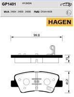 Sangsin GP1401 Гальмівні колодки задні, комплект GP1401: Купити в Україні - Добра ціна на EXIST.UA!