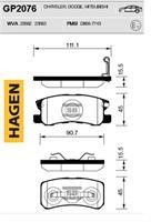 Sangsin GP2076 Гальмівні колодки задні, комплект GP2076: Купити в Україні - Добра ціна на EXIST.UA!