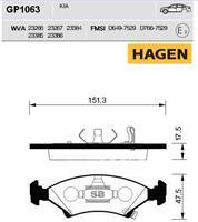 Sangsin GP1063 Гальмівні колодки передні, комплект GP1063: Купити в Україні - Добра ціна на EXIST.UA!